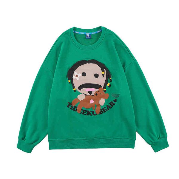 japanese cartoon letter round neck mens hoodies stranger things terry oversize streetwear couple loose harajuku hoody, Black
japanese cartoon letter round neck mens hoodies stranger things terry oversize streetwear couple loose harajuku hoody, Black