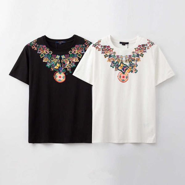 designer tide t shirts chest letter laminated print short sleeve high street loose oversize casual t-shirt 100% pure cotton for men and, White
designer tide t shirts chest letter laminated print short sleeve high street loose oversize casual t-shirt 100% pure cotton for men and, White
