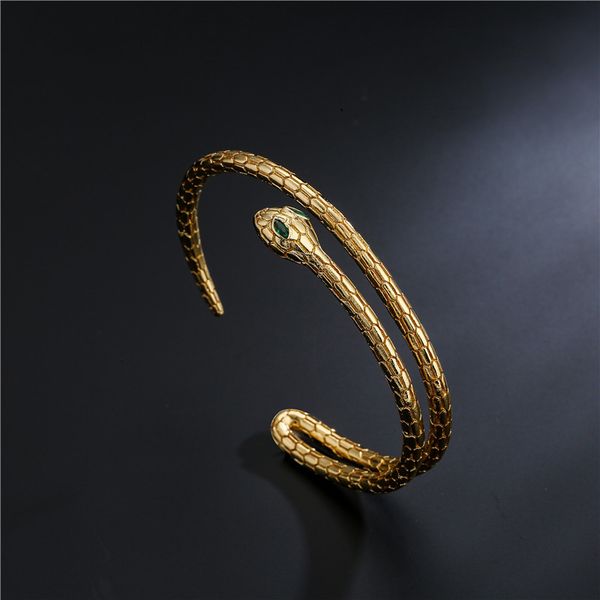 retro hip-hop jewelry double snake shape open bracelet for women party, Golden;silver
retro hip-hop jewelry double snake shape open bracelet for women party, Golden;silver