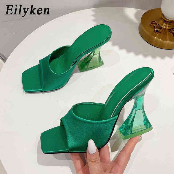 slippers eilyken summer women sandals square toe ladies transparent heel mules high heels sandal female fashion shoes 220329, Black
slippers eilyken summer women sandals square toe ladies transparent heel mules high heels sandal female fashion shoes 220329, Black