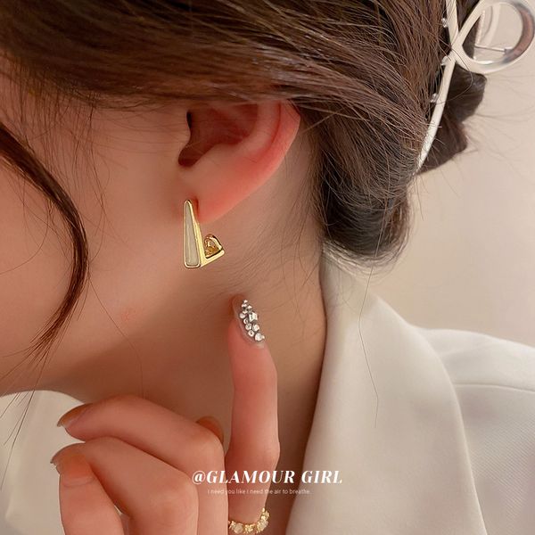 silver needle south korea dongdaemun dripping oil triangle earrings minimalist design elegant ear studs fashion and personalized earrings fe, Golden
silver needle south korea dongdaemun dripping oil triangle earrings minimalist design elegant ear studs fashion and personalized earrings fe, Golden