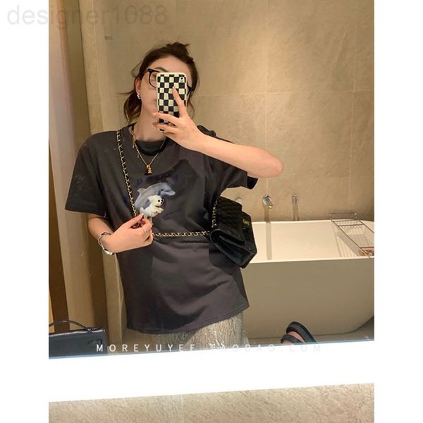 women's t-shirt designer niche design dog and dolphin print short sleeve t-shirt women's 2022 new spring summer yrje, White
women's t-shirt designer niche design dog and dolphin print short sleeve t-shirt women's 2022 new spring summer yrje, White