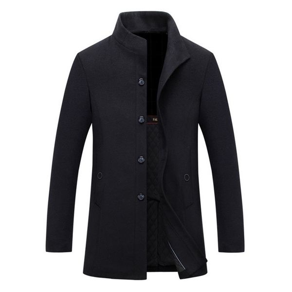 new winter men warm black business overcoat wool long coat mens stylish woolen jacket stand collar single breasted woolen coat lj201110
new winter men warm black business overcoat wool long coat mens stylish woolen jacket stand collar single breasted woolen coat lj201110