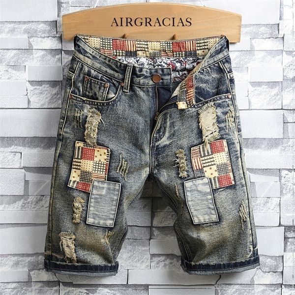 airgracias men ripped shorts brand clothing bermuda cotton retro short jeans cotton denim shorts male 2020 new size 28 40 t200627, White;black
airgracias men ripped shorts brand clothing bermuda cotton retro short jeans cotton denim shorts male 2020 new size 28 40 t200627, White;black
