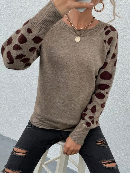 dot pattern raglan sleeve sweater m9kl#, White;black
dot pattern raglan sleeve sweater m9kl#, White;black