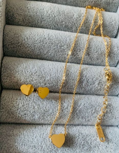 2022 classic design women tiny pendant earrings necklace stainless steel gold silver rose colors sets heart lock love letter trendy jewelry
2022 classic design women tiny pendant earrings necklace stainless steel gold silver rose colors sets heart lock love letter trendy jewelry