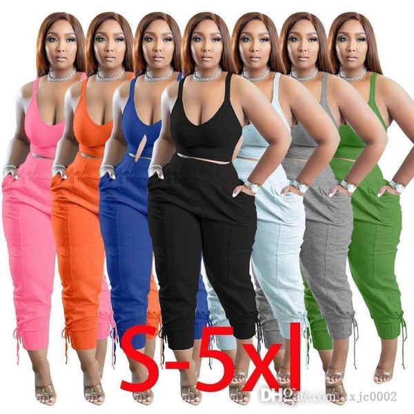 2022 plus size 5xl designers women tracksuits two piece pants sports outfits deep v neck crop bandage sweatpants suit, White
2022 plus size 5xl designers women tracksuits two piece pants sports outfits deep v neck crop bandage sweatpants suit, White
