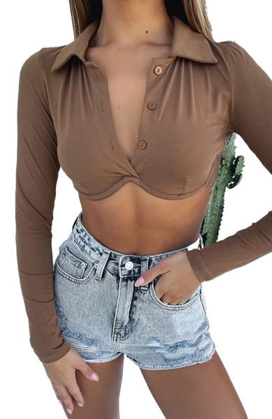 2021 amazon shirt collar steel ring v collar long sleeve slim bottoming pullover european and american women's jacket factory r4r4#, White
2021 amazon shirt collar steel ring v collar long sleeve slim bottoming pullover european and american women's jacket factory r4r4#, White