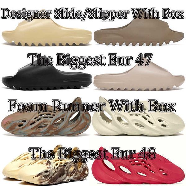 2022 designer foam runner slides slipper with box size 13 glow green enflame orange moon gray cream clay mineral blue for mens women sandals, Black
2022 designer foam runner slides slipper with box size 13 glow green enflame orange moon gray cream clay mineral blue for mens women sandals, Black