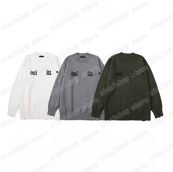 22ss mens designers sweaters luxury men womens destroyed jacquard letter checkerboard man paris street long sleeve green gray white s-l, White;black
22ss mens designers sweaters luxury men womens destroyed jacquard letter checkerboard man paris street long sleeve green gray white s-l, White;black
