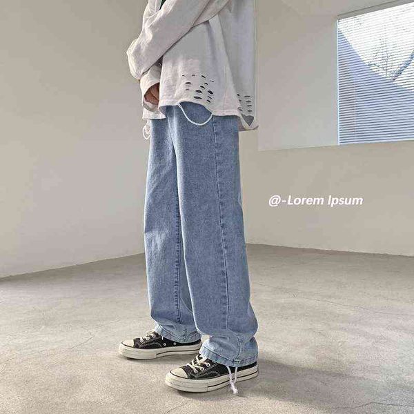 2022 new solid color jean pants spring summer fashion men clothing black/blue straight casual denim trousers streetwear male t220726
2022 new solid color jean pants spring summer fashion men clothing black/blue straight casual denim trousers streetwear male t220726