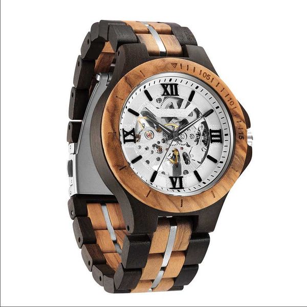 kunhuang new men's mechanical watch fully automatic pure wood manual personalized hollow out mechanical steel grain wooden, Slivery;brown
kunhuang new men's mechanical watch fully automatic pure wood manual personalized hollow out mechanical steel grain wooden, Slivery;brown