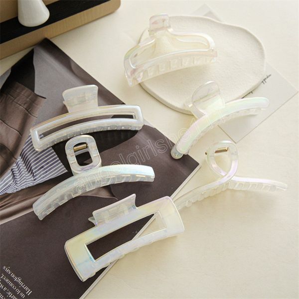 korean style mermaid color hair claw woman plastic hair clips girls elegant hair accessories hairpins headwear barrettes, Slivery;white
korean style mermaid color hair claw woman plastic hair clips girls elegant hair accessories hairpins headwear barrettes, Slivery;white
