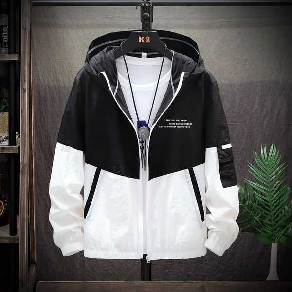mantlconx summer mens sun protection jackets men hooded patchwork outwear thin light fashion 201105, Black;brown
mantlconx summer mens sun protection jackets men hooded patchwork outwear thin light fashion 201105, Black;brown