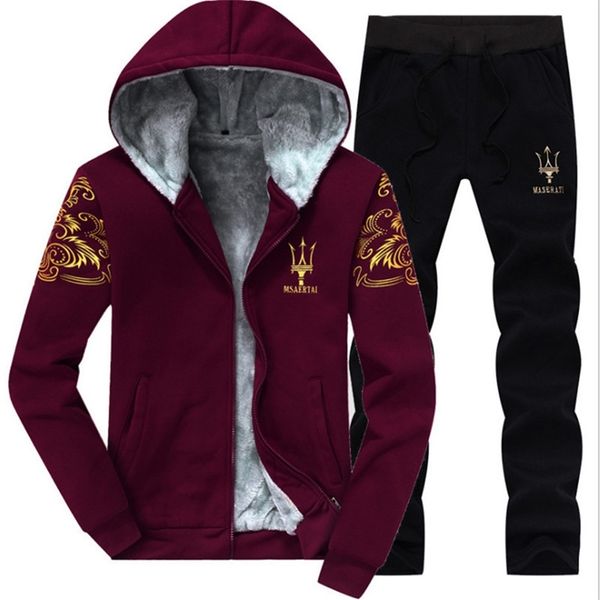 sets tracksuit mens hooded sweatshirt plus velvet suit outfit sportswear 2020 autumn male suit 2-piece suit baseball uniform men lj201117, Gray
sets tracksuit mens hooded sweatshirt plus velvet suit outfit sportswear 2020 autumn male suit 2-piece suit baseball uniform men lj201117, Gray