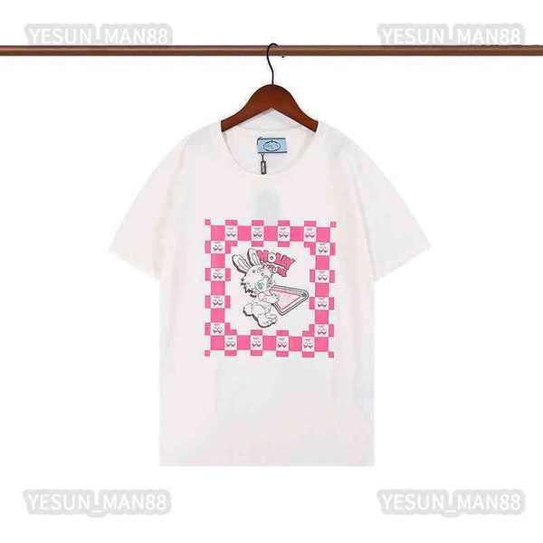 designer luxury spring summer prad classic rabbit capsule printed t shirt fashion mens and womens couple loose round collar tee, White;black
designer luxury spring summer prad classic rabbit capsule printed t shirt fashion mens and womens couple loose round collar tee, White;black