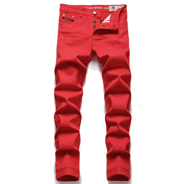 men's jeans dis european men's jeans red simple trend elastic slim fit leggings high-end versatile pants 3208 9y5n, Blue
men's jeans dis european men's jeans red simple trend elastic slim fit leggings high-end versatile pants 3208 9y5n, Blue