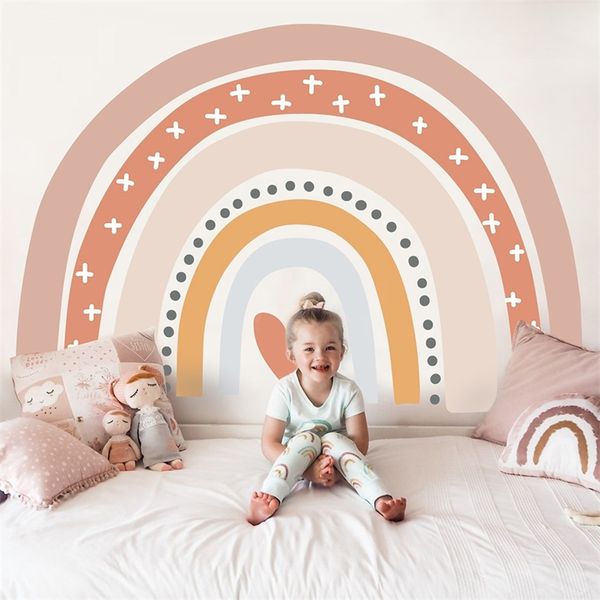 boho large rainbow beige pink watercolor wall sticker vinyl diy removable wall decals nursery girls room playroom home decor 220613
boho large rainbow beige pink watercolor wall sticker vinyl diy removable wall decals nursery girls room playroom home decor 220613
