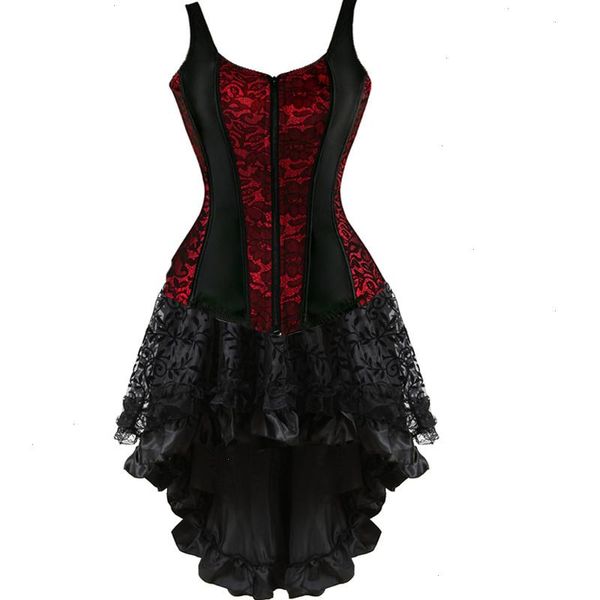 zipper shoulder straps overbust corset dress skirt flower fancy costume gothic corsets women vintage linger, Black;white
zipper shoulder straps overbust corset dress skirt flower fancy costume gothic corsets women vintage linger, Black;white