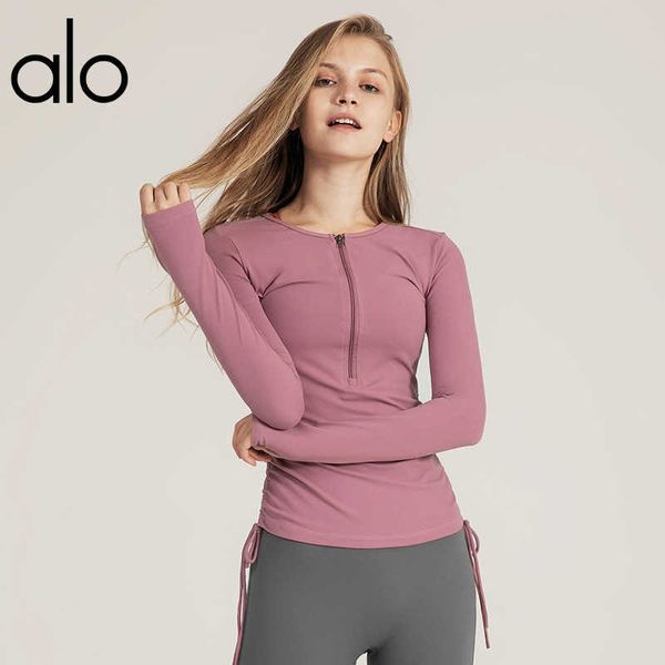 alo yoga outfits clothes quick-drying sports women's fitness sportswear slim zipper long-sleeved t-shirt, White;red
alo yoga outfits clothes quick-drying sports women's fitness sportswear slim zipper long-sleeved t-shirt, White;red