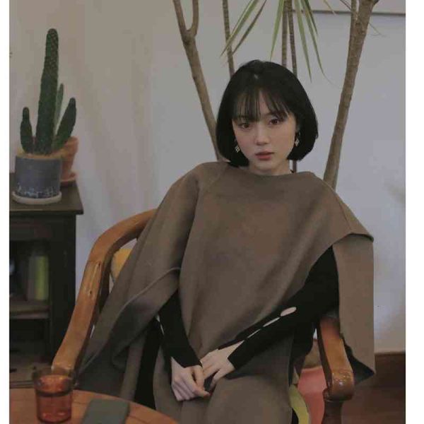 women's jackets cos tweed irregular cape double-sided wool jacket medium-length niche design sense spring women cloak wraps vly8, Black;brown
women's jackets cos tweed irregular cape double-sided wool jacket medium-length niche design sense spring women cloak wraps vly8, Black;brown