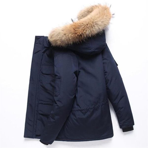 down men winter parka thick warm hooded outwear canada style raccoon fur collar down coat men 's down jacket size m-3xl336j, Black;brown
down men winter parka thick warm hooded outwear canada style raccoon fur collar down coat men 's down jacket size m-3xl336j, Black;brown