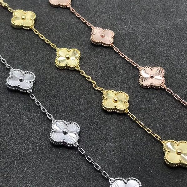 luxury 4 leaf fashion designer sweet charm bracelets for girls women brand gold shining bracelet wedding party jewelry, Golden;silver
luxury 4 leaf fashion designer sweet charm bracelets for girls women brand gold shining bracelet wedding party jewelry, Golden;silver