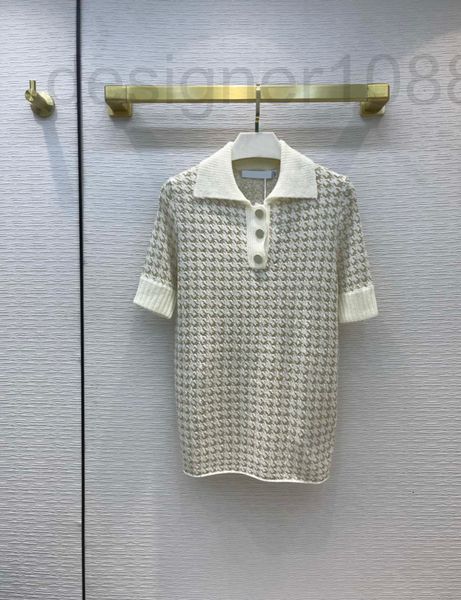 women's sweaters designer 2022 early spring women's new product temperament versatile bird check slim fit short sleeve polo neck l, White;black
women's sweaters designer 2022 early spring women's new product temperament versatile bird check slim fit short sleeve polo neck l, White;black