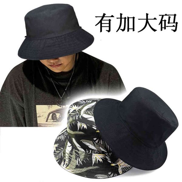 big head wai fisherman's hat men's large casual korean double side printed large sunshade hat, Blue;gray
big head wai fisherman's hat men's large casual korean double side printed large sunshade hat, Blue;gray