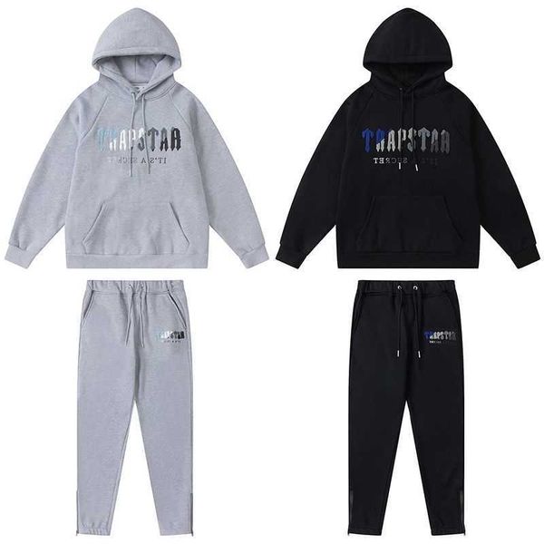 men fashion designer trapstars blue and white towel embroidered plush sweater and pants european and american fashion brand original customi, Gray
men fashion designer trapstars blue and white towel embroidered plush sweater and pants european and american fashion brand original customi, Gray