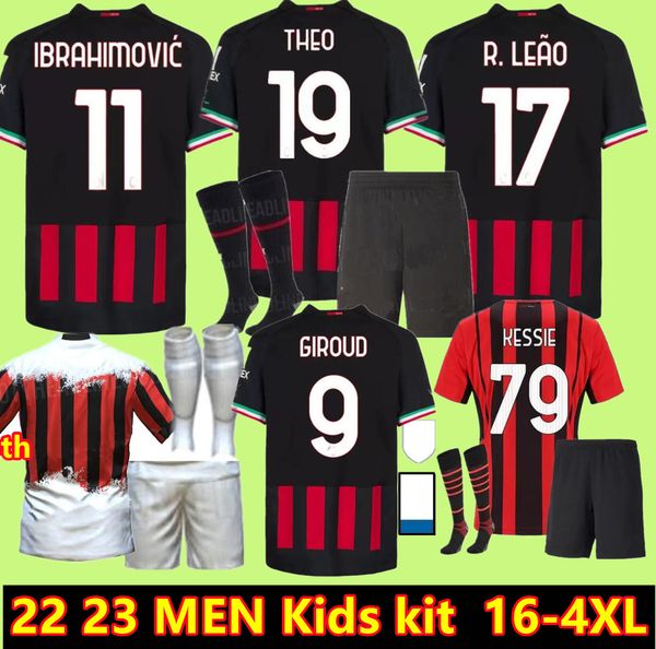 22 23 champions 19 ac milans soccer jerseys 2023 tomori giroud ibrahimovic third home 2022 tonali player special theo brahim milan kids foot, Black;yellow
22 23 champions 19 ac milans soccer jerseys 2023 tomori giroud ibrahimovic third home 2022 tonali player special theo brahim milan kids foot, Black;yellow