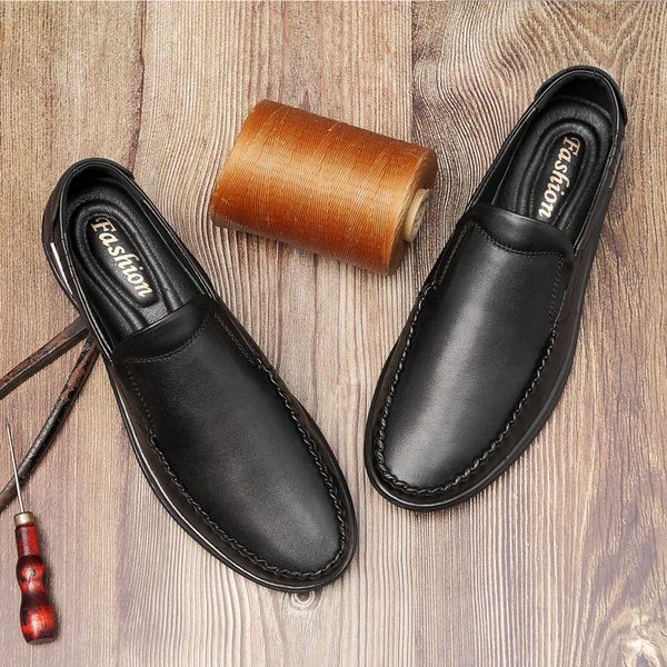 genuine leather men casual shoes breathable mens loafers fashion slip-on soft driving shoes lightweight non-slip walking flats, Black
genuine leather men casual shoes breathable mens loafers fashion slip-on soft driving shoes lightweight non-slip walking flats, Black