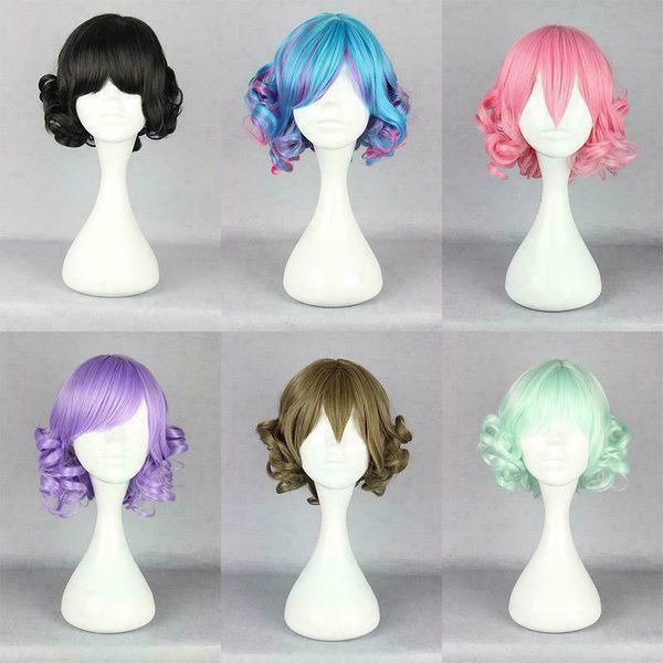 funny short long curly wavy hair full wigs harajuku anime cosplay party wig, Black;brown
funny short long curly wavy hair full wigs harajuku anime cosplay party wig, Black;brown