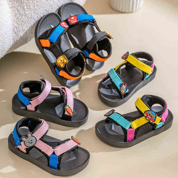 new kids beach shoes cartoon rabbit bear hook loop sandals for girls boys summer non slip soft bottom barefoot children sandals g220512, Black;red
new kids beach shoes cartoon rabbit bear hook loop sandals for girls boys summer non slip soft bottom barefoot children sandals g220512, Black;red