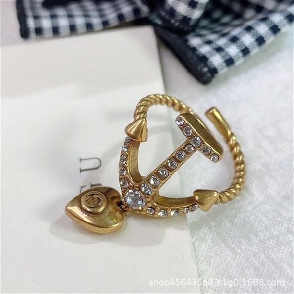 2022 fashion 20% off designer jewelry new antique peach heart hand decoration classic boat with zircon fashion open ring, Silver
2022 fashion 20% off designer jewelry new antique peach heart hand decoration classic boat with zircon fashion open ring, Silver
