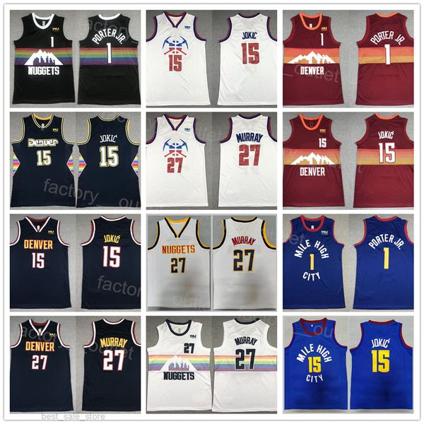 man basketball michael porter jr jersey 1 jamal murray 27 nikola 15 all stitched for sport fans breathable pure cotton navy blue purple, Black
man basketball michael porter jr jersey 1 jamal murray 27 nikola 15 all stitched for sport fans breathable pure cotton navy blue purple, Black