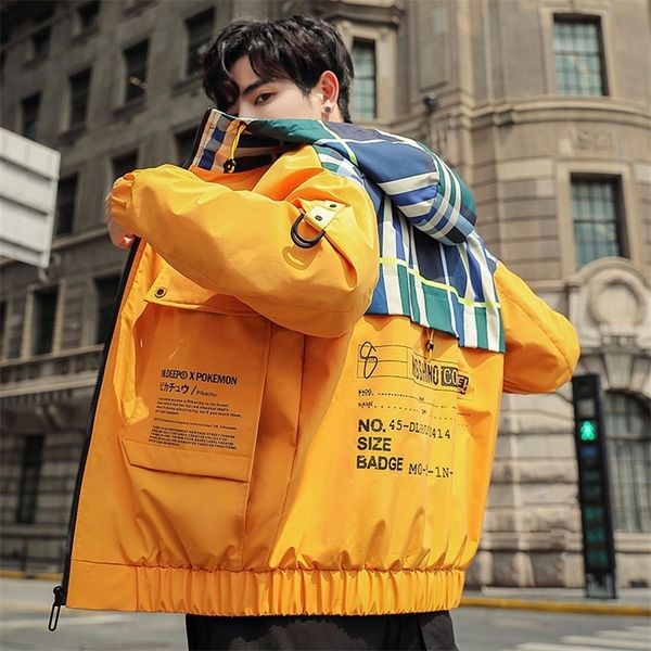 2019 autumn jacket man loose bomber hip hop coat leisure time trend camo work clothes chinese style yellow black t200502, Black;brown
2019 autumn jacket man loose bomber hip hop coat leisure time trend camo work clothes chinese style yellow black t200502, Black;brown