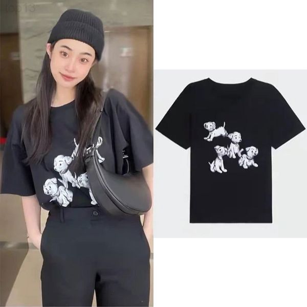 women's t-shirt designer cel22 summer new chest cute dog print simple and versatile casual short sleeve t lovers gx3019 pmtw, White
women's t-shirt designer cel22 summer new chest cute dog print simple and versatile casual short sleeve t lovers gx3019 pmtw, White