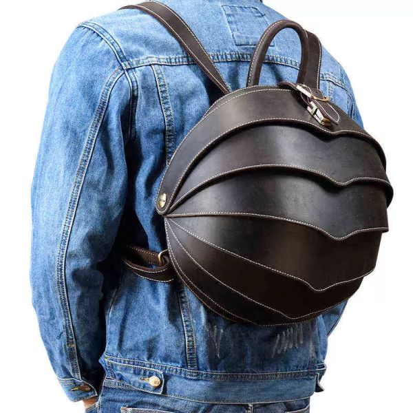 backpack leather creative personality beetle backpack men's and women's round schoolbag crazy horse leather bag
backpack leather creative personality beetle backpack men's and women's round schoolbag crazy horse leather bag