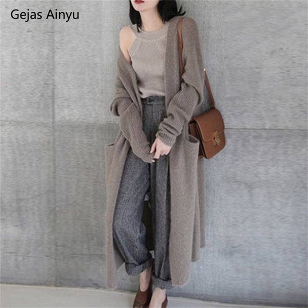 autumn winter cashmere sweater coat european style cardigan women fashion sweater women long cardigan knitted sweater 201222, White;black
autumn winter cashmere sweater coat european style cardigan women fashion sweater women long cardigan knitted sweater 201222, White;black