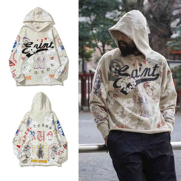 men religious angel devil skull kapok hoodie 2022 trendy fashion design men's and women's sweaters, Black
men religious angel devil skull kapok hoodie 2022 trendy fashion design men's and women's sweaters, Black