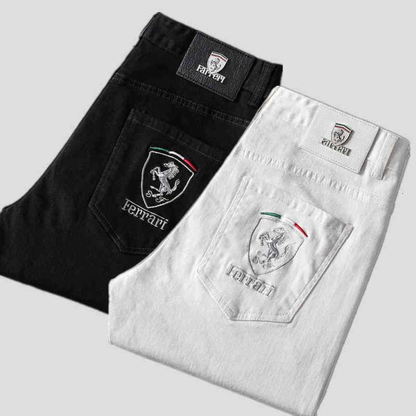 men's jeans autumn embroidered men's jeans pure white cotton elastic small foot slim fitting korean farama pants 2eih, Blue
men's jeans autumn embroidered men's jeans pure white cotton elastic small foot slim fitting korean farama pants 2eih, Blue