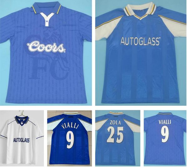 1997 1998 1999 2000 retro soccer jersey #25 zola #9 vialli 97 98 99 00 home blue away white vintage football shirt classic uniform special t, Black;yellow
1997 1998 1999 2000 retro soccer jersey #25 zola #9 vialli 97 98 99 00 home blue away white vintage football shirt classic uniform special t, Black;yellow