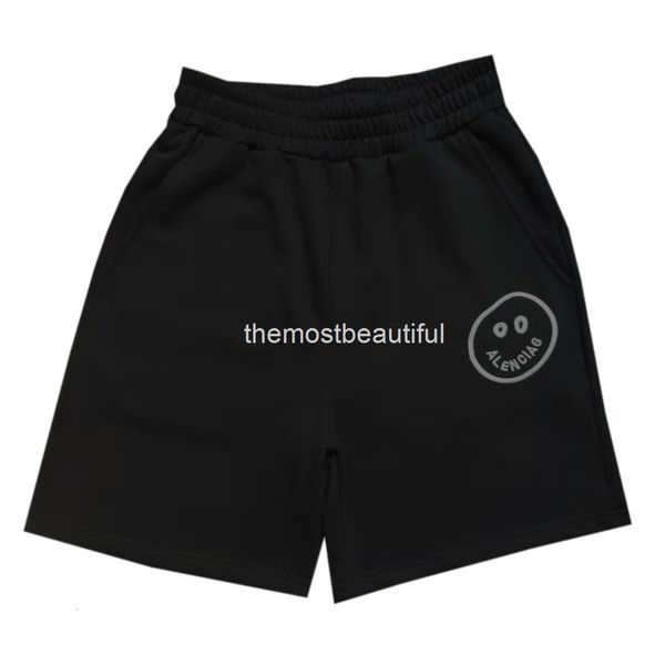 men's shorts 21ss summer dark night light series example embroidered smiling face couple sports casual shorts capris, White;black
men's shorts 21ss summer dark night light series example embroidered smiling face couple sports casual shorts capris, White;black