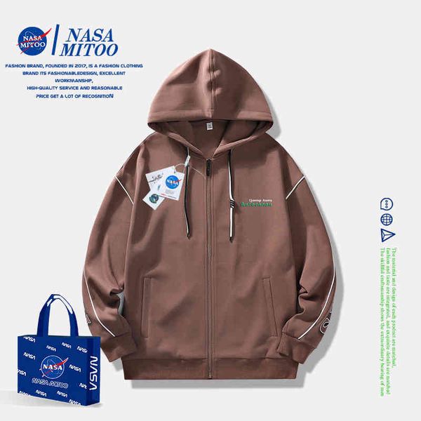 nasa spring and autumn coat men's 2022 fashion trend casual loose jacket youth hoodie, Black
nasa spring and autumn coat men's 2022 fashion trend casual loose jacket youth hoodie, Black