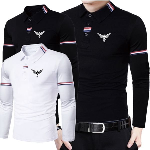 men s long sleeve t shirt spring autumn polo men lapel business casual 220719, White;black
men s long sleeve t shirt spring autumn polo men lapel business casual 220719, White;black