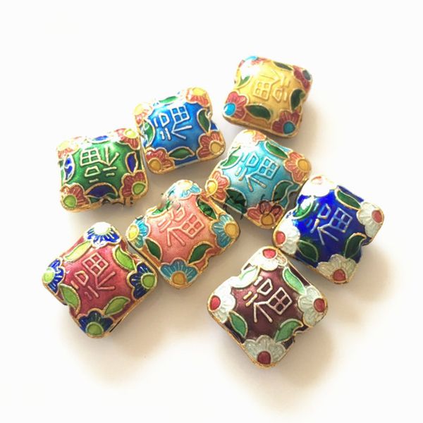 10pcs chinese lucky cloisonne filigree beads accessories diy enamel copper jewellery charm pendant earrings bracelets making, Black
10pcs chinese lucky cloisonne filigree beads accessories diy enamel copper jewellery charm pendant earrings bracelets making, Black