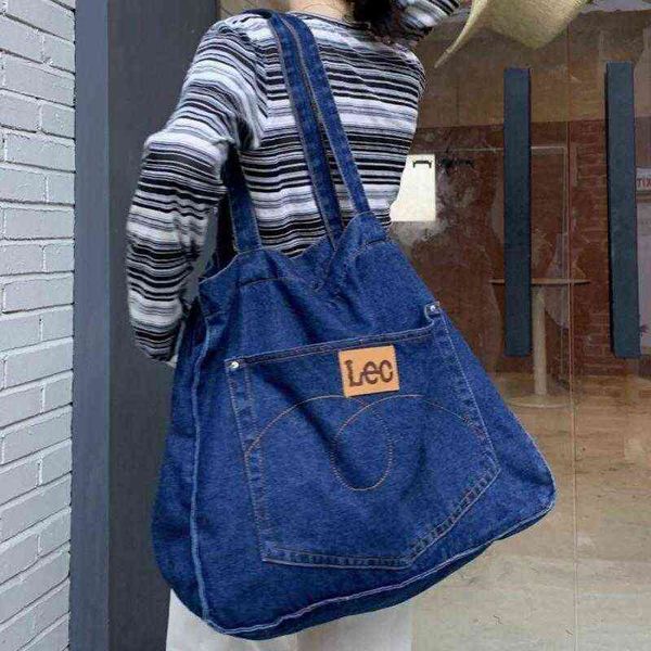 women's large denim handbags letter big shoulder bag shopper tote ladies fashion commute handle bags purses ins 220627
women's large denim handbags letter big shoulder bag shopper tote ladies fashion commute handle bags purses ins 220627