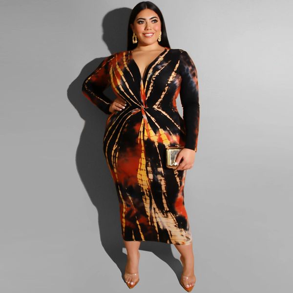 midi dress plus size 5xl tie dye printed v neck tight long sleeve calf length high waist elegant party comfortable fashion, Black
midi dress plus size 5xl tie dye printed v neck tight long sleeve calf length high waist elegant party comfortable fashion, Black
