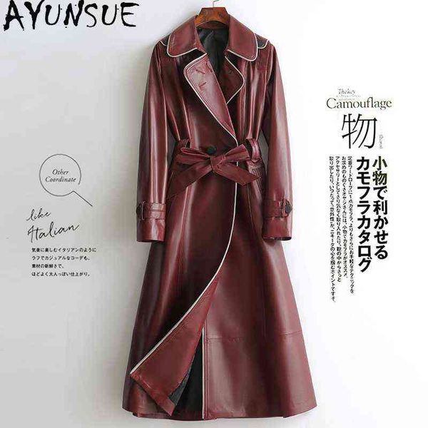 ayunsue elegant 100 real sheepskin leather coat women autumn winter 2021 long real fur trenchcoat jaqueta feminina gxy405 j220727, Black
ayunsue elegant 100 real sheepskin leather coat women autumn winter 2021 long real fur trenchcoat jaqueta feminina gxy405 j220727, Black